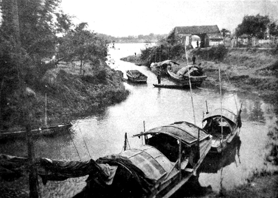 民國時(shí)期的高沙渡頭（1946年攝）。