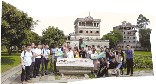 江門吸引越來越多外國游客前來旅游。梁詩雅