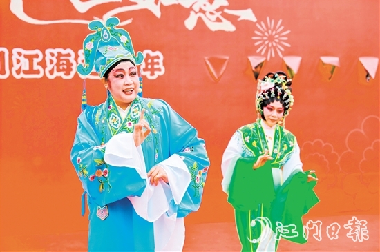 大年初六，粵劇專場演出在下沙公園開鑼。