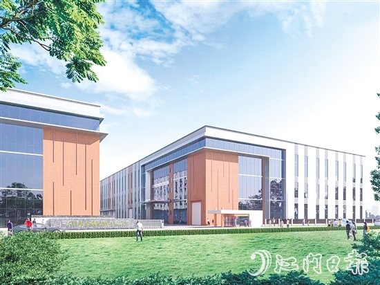 廣東科美金屬制造有限公司新工廠奠基，這是鶴山推動(dòng)項(xiàng)目招引、動(dòng)工、投產(chǎn)的又一有力見(jiàn)證。圖為項(xiàng)目效果圖。