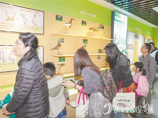 保護(hù)區(qū)宣教中心吸引不少市民前來參觀。