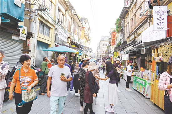 長堤歷史文化街區(qū)很有歷史底蘊，成為不少劇組取景的地點。