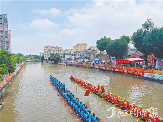 端午期間，新會(huì)各地共舉辦龍舟賽事活動(dòng)49場，吸引近10萬人次參與。