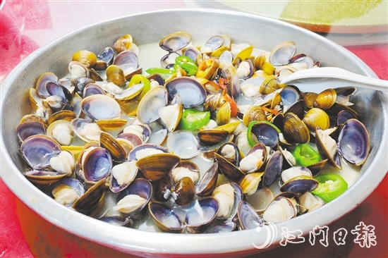 睦洲黃沙蜆味道清甜。