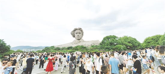 橘子洲一直是長沙熱門打卡點。