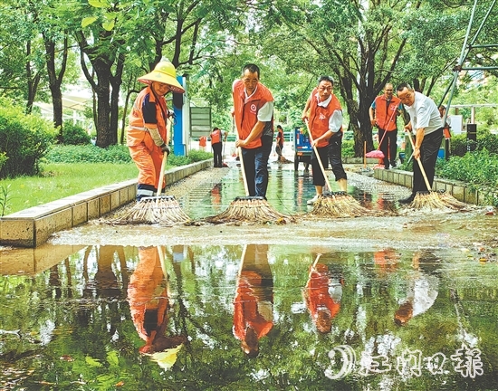 新會區(qū)各級黨組織黨員干部深入基層一線，全力做好防蚊滅蚊工作。