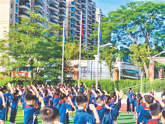 新學期首次升旗儀式。