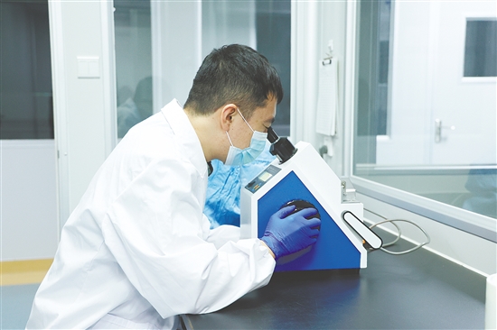 科研人員在工作。