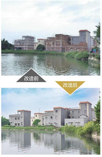 霄南村進(jìn)行農(nóng)房風(fēng)貌改造，繪就鄉(xiāng)村振興新畫卷。