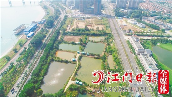 濱江大道旁地塊實(shí)景圖。