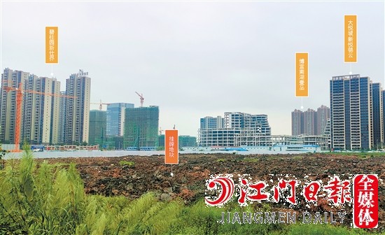 新會(huì)樞紐新城靚地示意圖。