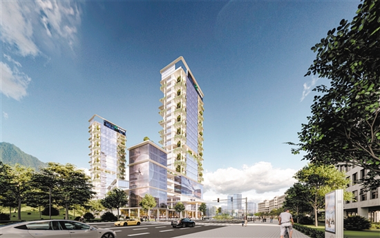 產(chǎn)業(yè)園效果圖。