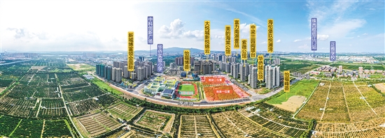 位于新會(huì)區(qū)的樞紐新城厚德路北側(cè)、新會(huì)華僑實(shí)驗(yàn)小學(xué)東側(cè)地塊（地塊一）和樞紐新城今華路南側(cè)、新會(huì)華僑實(shí)驗(yàn)小學(xué)東北側(cè)地塊（地塊二）。