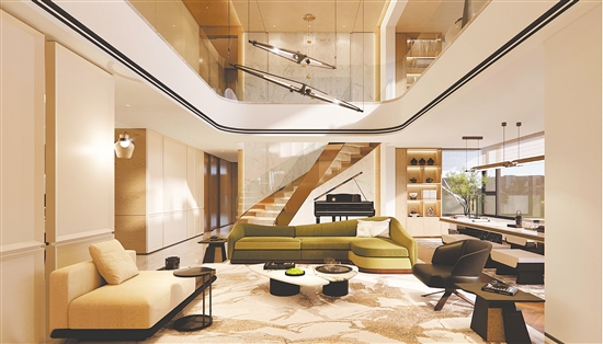 博學(xué)名苑在售復(fù)式產(chǎn)品備受關(guān)注。圖為效果圖。受訪者提供