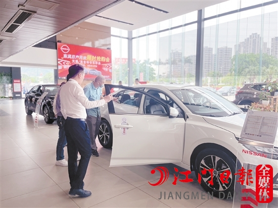 一季度蓬江區(qū)消費者買車熱情高。